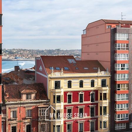 Myhousespain - Radiante Piso Junto A La Playa Gijón Exteriör bild